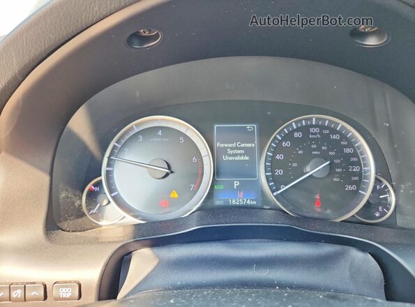 58ABK1GG9JU109499 2018 LEXUS ES Gray Widok zestawu wskaźników