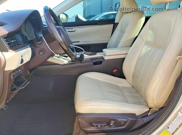 58ABK1GGXHU044608 2017 LEXUS ES Gold Vista interior delantera