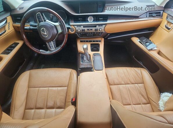 58ABK1GGXHU055513 2017 LEXUS ES Black წინა პანელის ხედი