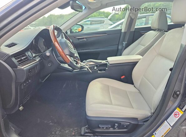 58ABK1GGXJU095774 2018 LEXUS ES Gray Вид салону спереду