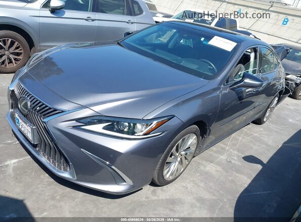 58ABZ1B10KU033736 2019 LEXUS ES 350 Gray წინა მარცხენა ხედი სამი მეოთხედიდან
