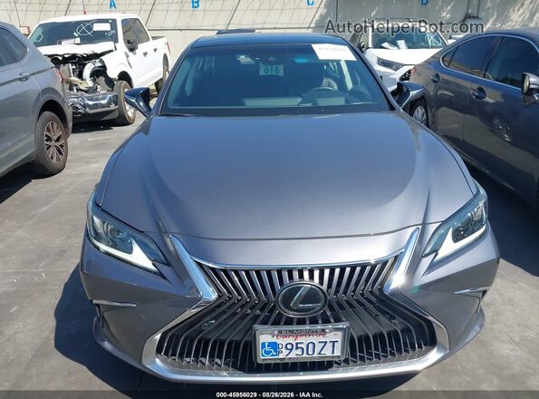 58ABZ1B10KU033736 2019 LEXUS ES 350 Gray უკანა სალონის ხედი