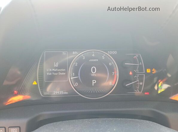 58ABZ1B10KU039276 2019 LEXUS ES White Vista del cuadro de instrumentos