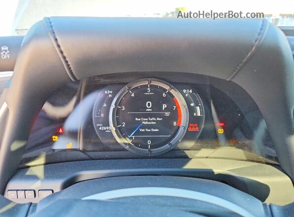 58ABZ1B10KU047250 2019 LEXUS ES Gray ხელსაწყოთა პანელის ხედი