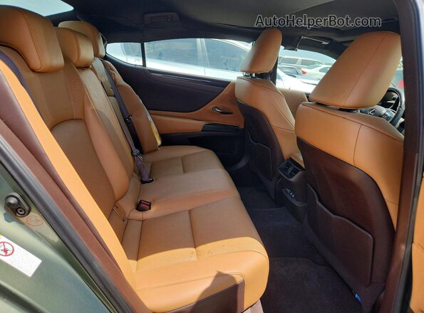 58ABZ1B11KU001796 2019 LEXUS ES Green Vista de los asientos traseros