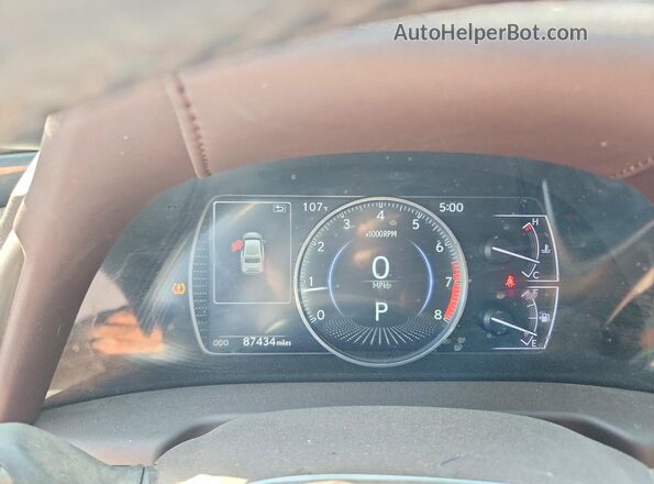 58ABZ1B11KU047645 2019 LEXUS ES White Widok zestawu wskaźników