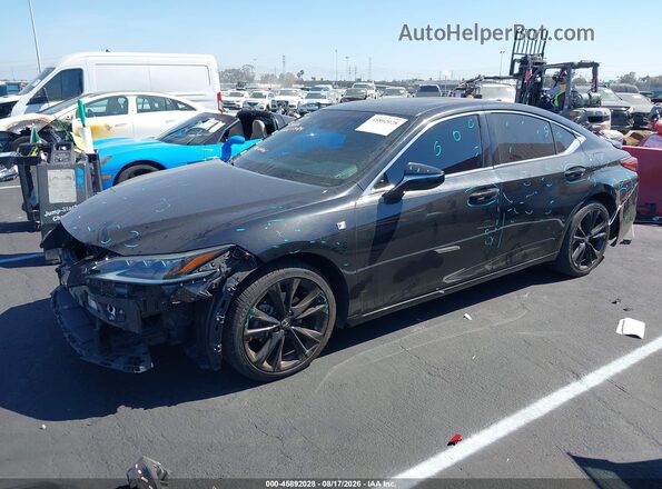 58ABZ1B12KU025444 2019 LEXUS ES 350 Black წინა მარცხენა ხედი სამი მეოთხედიდან