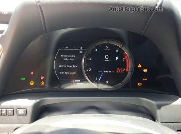 58ABZ1B13KU012265 2019 LEXUS ES Black Սարքավորումների վահանակի տեսք