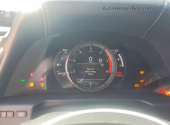58ABZ1B13KU025274 2019 LEXUS ES Gray Vista del cuadro de instrumentos