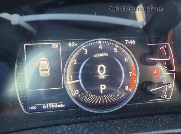 58ABZ1B13KU036968 2019 LEXUS ES White Instrument cluster view