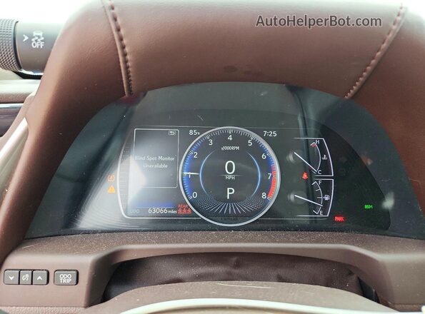 58ABZ1B14KU008323 2019 LEXUS ES Blue Vista del cuadro de instrumentos