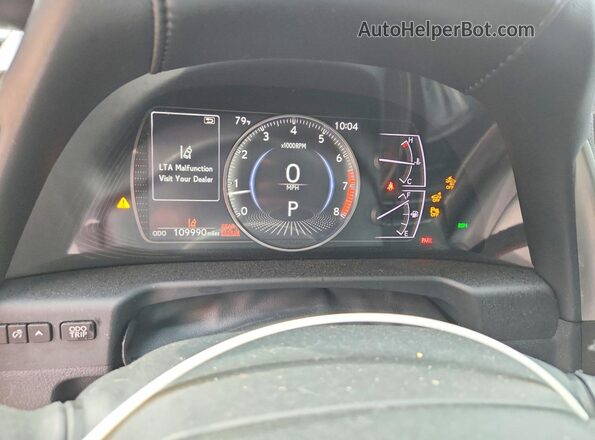 58ABZ1B14KU041760 2019 LEXUS ES White ხელსაწყოთა პანელის ხედი