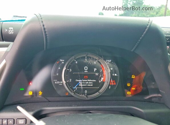 58ABZ1B14KU047574 2019 LEXUS ES Blue ხელსაწყოთა პანელის ხედი