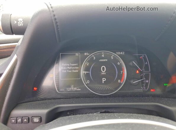 58ABZ1B15KU013322 2019 LEXUS ES Белый Вид щитка приборов