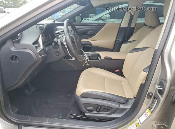58ABZ1B16KU046782 2019 LEXUS ES Beige წინა სალონის ხედი