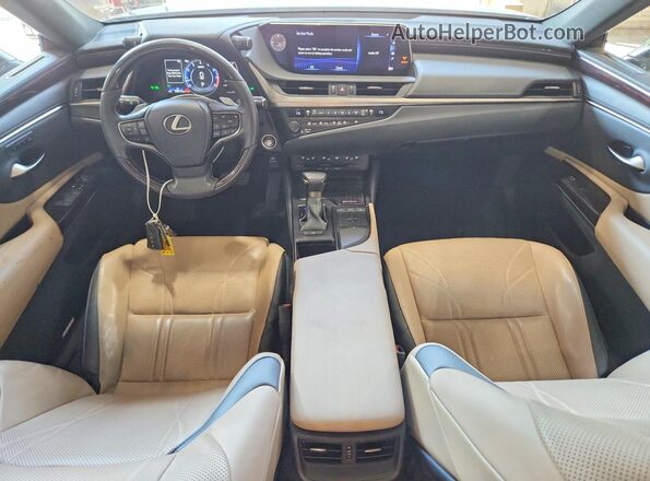 58ABZ1B17KU007103 2019 LEXUS ES White წინა პანელის ხედი