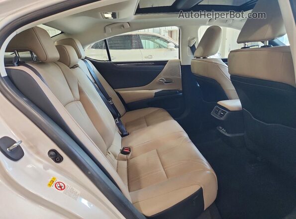 58ABZ1B17KU007103 2019 LEXUS ES White უკანა სავარძლების ხედი