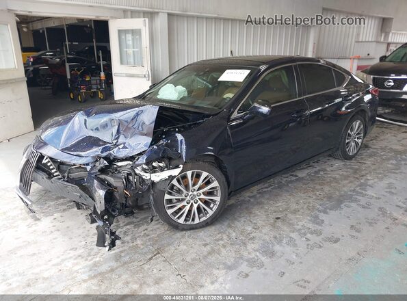 58ABZ1B17KU047083 2019 LEXUS ES 350 Синий Передняя левая четверть