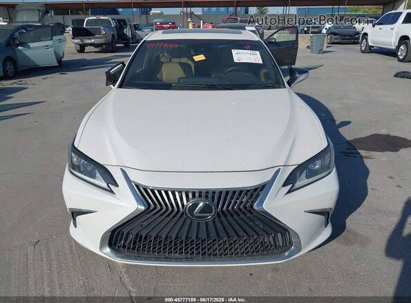 58ABZ1B18KU008681 2019 LEXUS ES 350 White Widok zestawu wskaźników