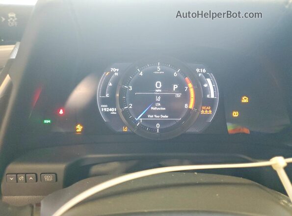 58ABZ1B18KU038487 2019 LEXUS ES Silver Вид щитка приладів