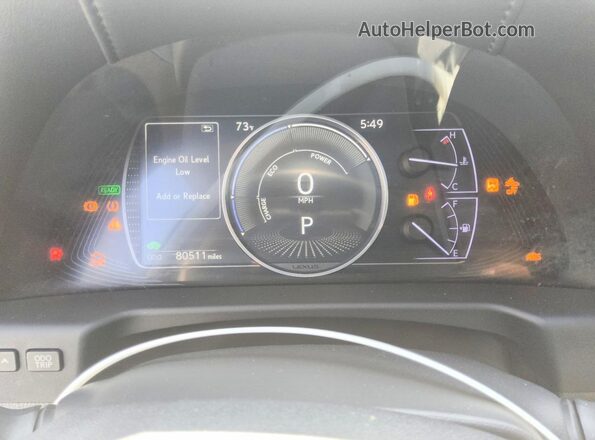 58AC21B18LU006701 2020 LEXUS ES Черный Вид щитка приборов