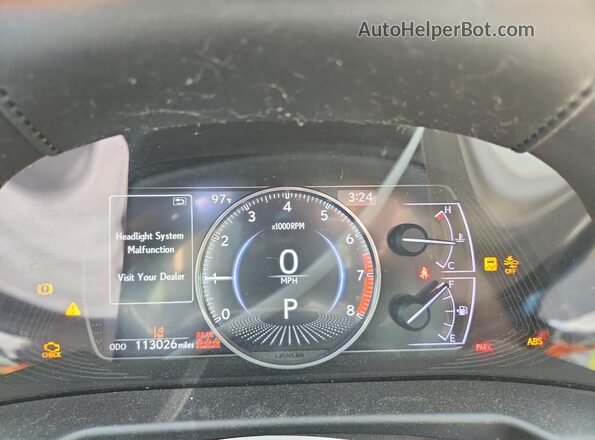 58ACZ1B16MU084195 2021 LEXUS ES Blue ხელსაწყოთა პანელის ხედი