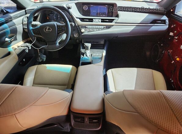 58ACZ1B16MU096735 2021 LEXUS ES Red Вид панелі приладів