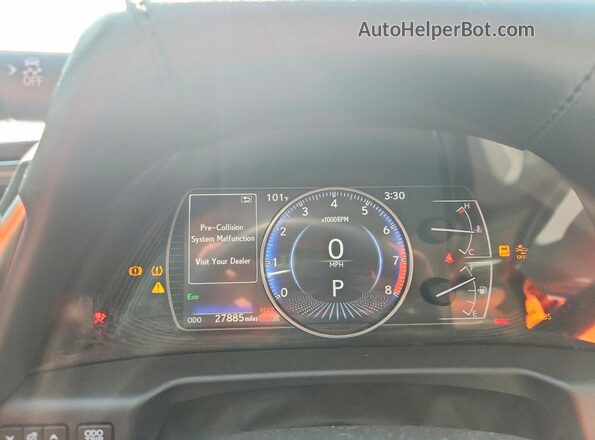 58ACZ1B17MU094590 2021 LEXUS ES Gray Սարքավորումների վահանակի տեսք