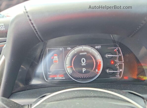 58ACZ1B1XMU090274 2021 LEXUS ES White Instrument cluster view