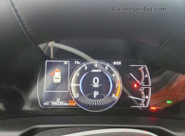 58AD11D11MU001300 2021 LEXUS ES Black Instrument cluster view