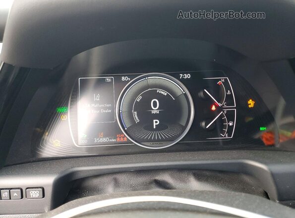 58ADA1C13PU033817 2023 LEXUS ES Серебряный Вид щитка приборов