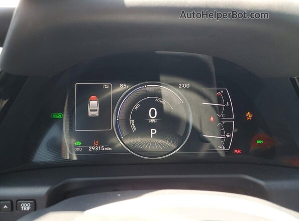 58ADA1C16RU051960 2024 LEXUS ES Silver Вид щитка приладів