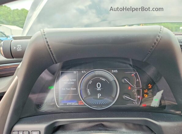 58ADA1C17MU004235 2021 LEXUS ES Black Instrument cluster view