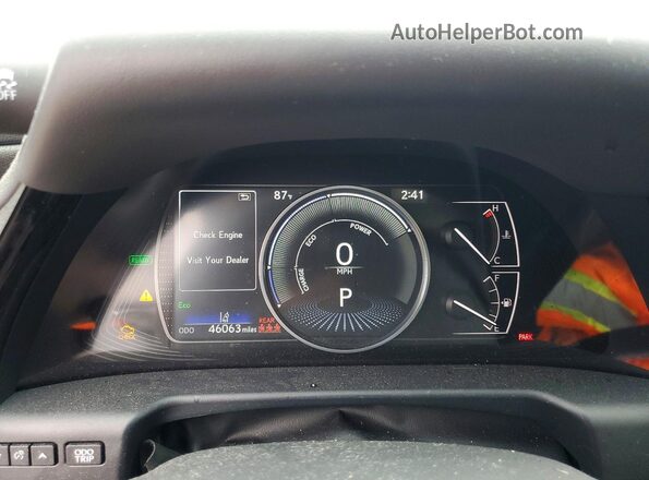 58ADA1C17RU052633 2024 LEXUS ES Silver Widok zestawu wskaźników