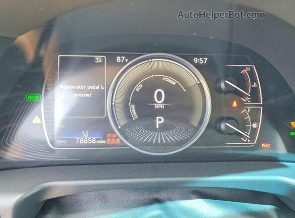 58ADA1C18NU023636 2022 LEXUS ES Black Սարքավորումների վահանակի տեսք