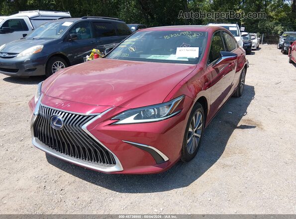 58ADA1C19MU009324 2021 LEXUS ES 300H Red Առջևի ձախ երեք քառորդ տեսարան