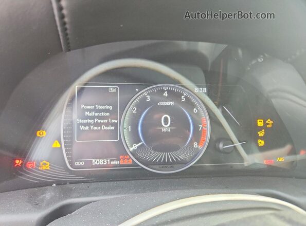 58ADZ1B10MU104364 2021 LEXUS ES Blue Вид щитка приладів