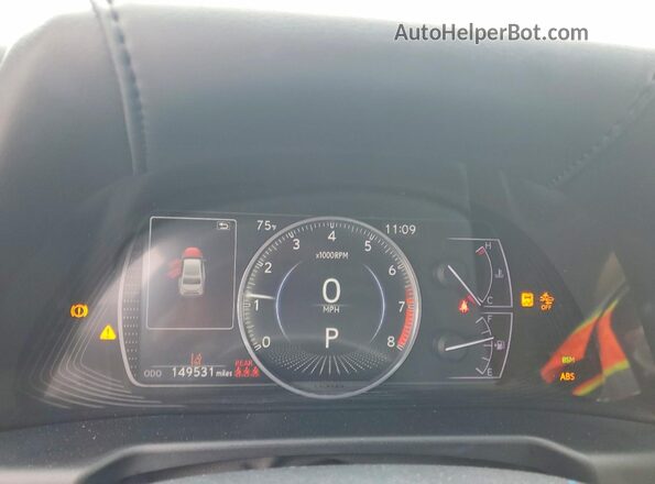 58ADZ1B11LU059529 2020 LEXUS ES Blue ხელსაწყოთა პანელის ხედი