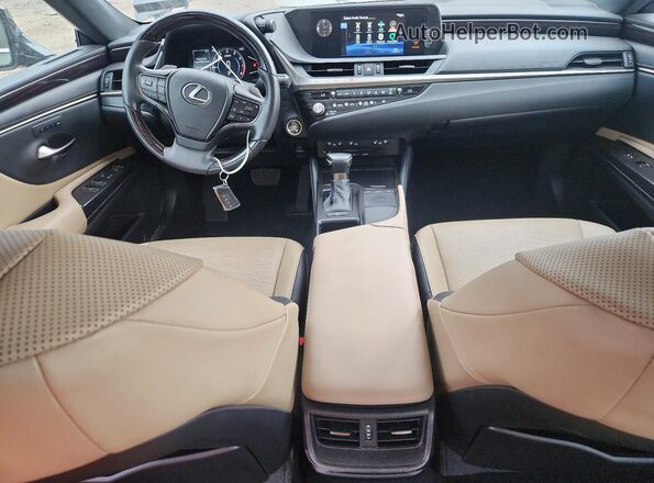 58ADZ1B11MU091625 2021 LEXUS ES Black წინა პანელის ხედი