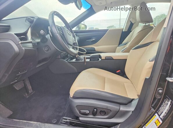58ADZ1B11MU091625 2021 LEXUS ES Black წინა სალონის ხედი