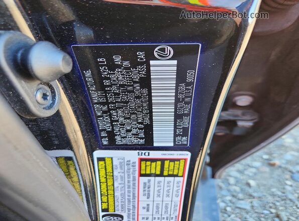 58ADZ1B14MU102486 2021 LEXUS ES Black 