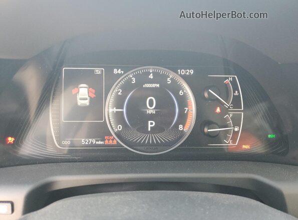 58ADZ1B14RU178488 2024 LEXUS ES Blue Instrument cluster view