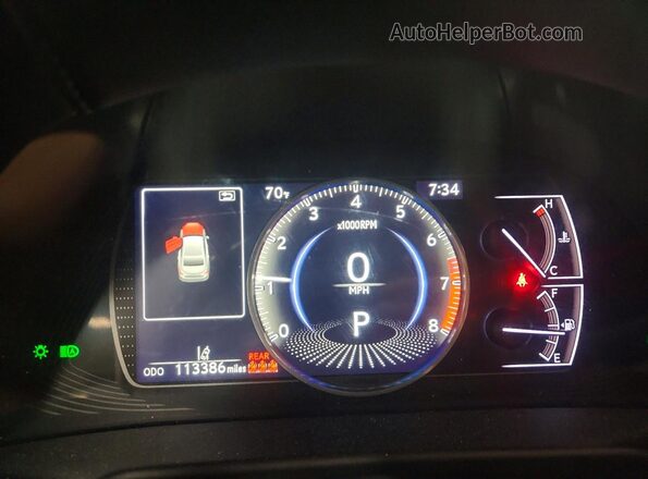58ADZ1B15LU061316 2020 LEXUS ES Beige Widok zestawu wskaźników