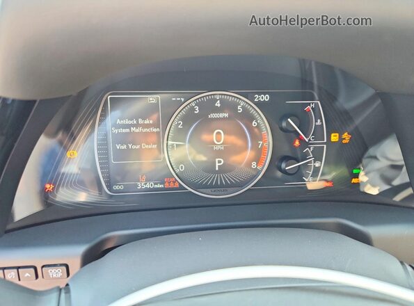 58ADZ1B16SU212565 2025 LEXUS ES Silver Widok zestawu wskaźników