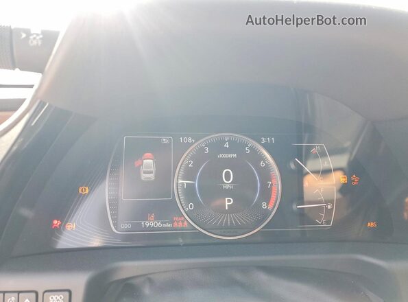 58ADZ1B17PU155686 2023 LEXUS ES White Instrument cluster view