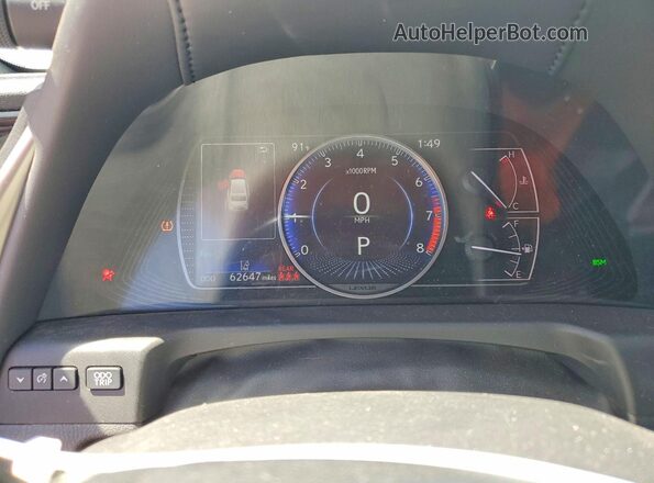 58ADZ1B19MU083921 2021 LEXUS ES White Instrument cluster view