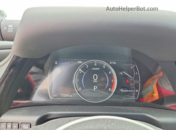 58ADZ1B19RU167261 2024 LEXUS ES Black Вид щитка приладів