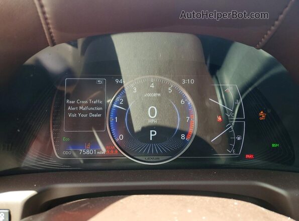58ADZ1B1XMU085449 2021 LEXUS ES Blue Widok zestawu wskaźników