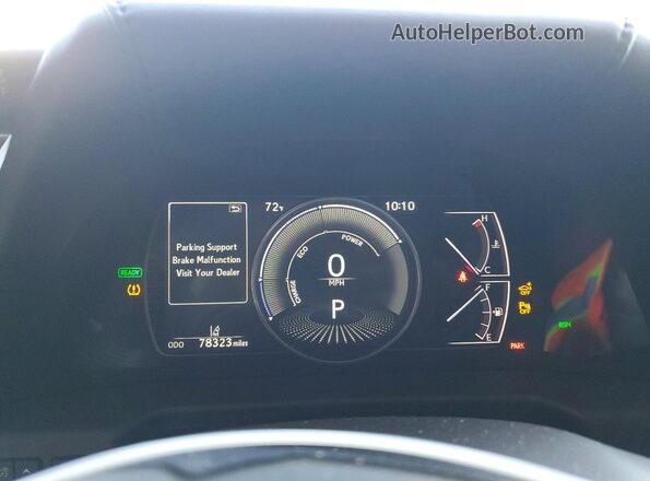 58AE21B17LU012174 2020 LEXUS ES Silver Vista del cuadro de instrumentos