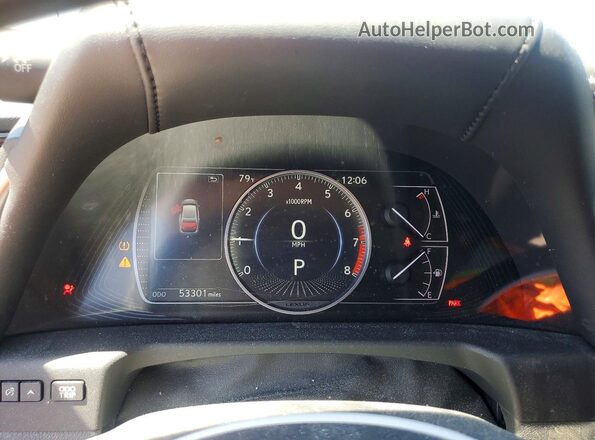 58AEZ1B16LU078176 2020 LEXUS ES White Instrument cluster view
